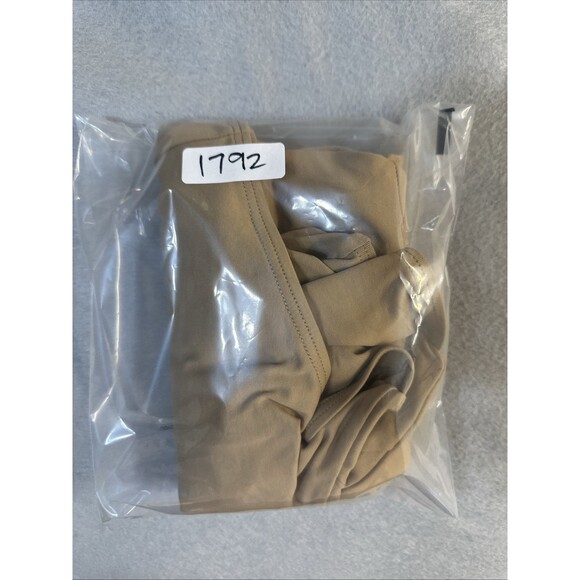 Alix NYC Jansen Bodysuit Womens Small Tan V-Neck One Piece Stretch Minimalist - Picture 14 of 14